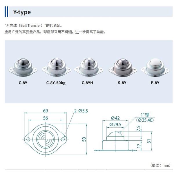 FREEBEAR福力百亞萬向球單元FU-C8L-1000