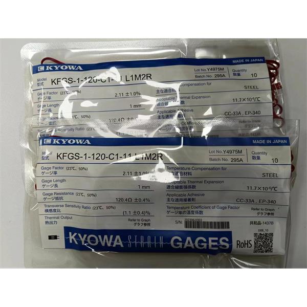 日本KYOWA配件耗材應變片KFGS-4N-120-C1-16 L30C2S