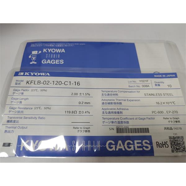 日本原裝進(jìn)口KYOWA應(yīng)變片KFGS-4N-120-C1-23 L1M2R