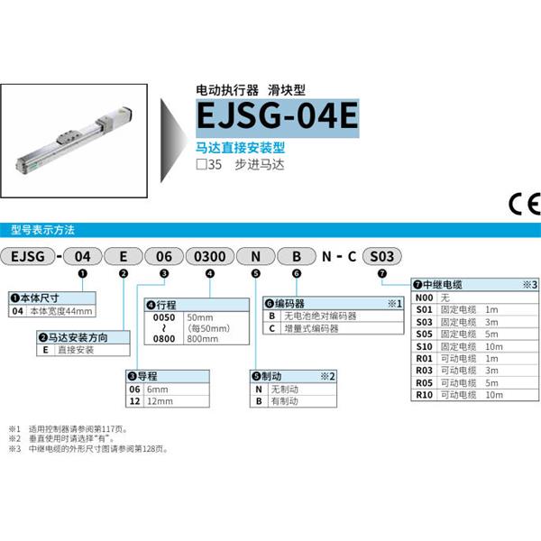 CKD喜開理電動(dòng)執(zhí)行器（無馬達(dá)型）滑塊型EJSG-04E120800BCN-CR05