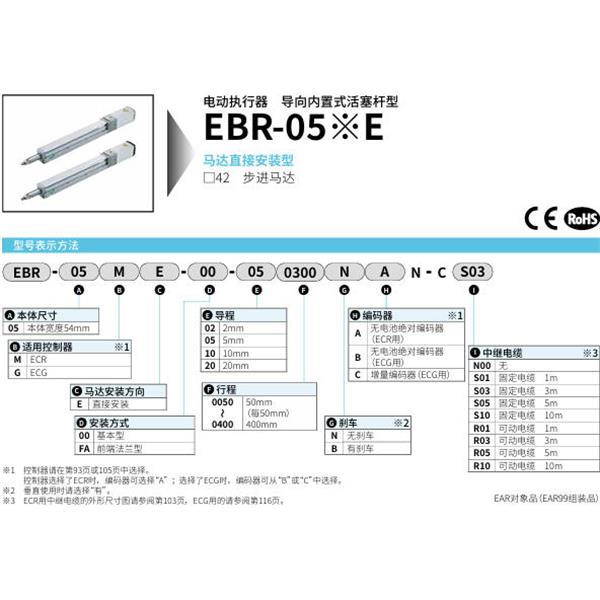 CKD喜開理電動(dòng)執(zhí)行器導(dǎo)向內(nèi)置式活塞桿型EBR-05ME-FA-050050NAN