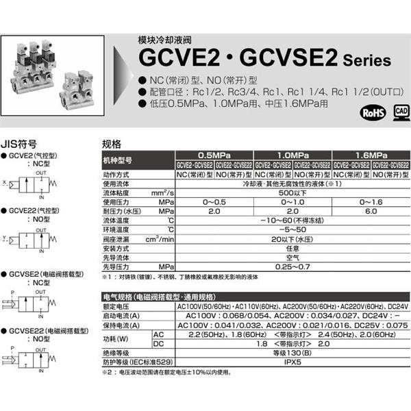 CKD喜開理氣控式2通閥（冷卻液閥)GCVSE2-3-40A-16-B2KB-3